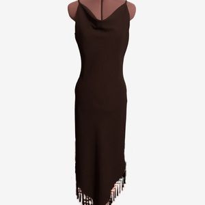 Flapper style black dress
